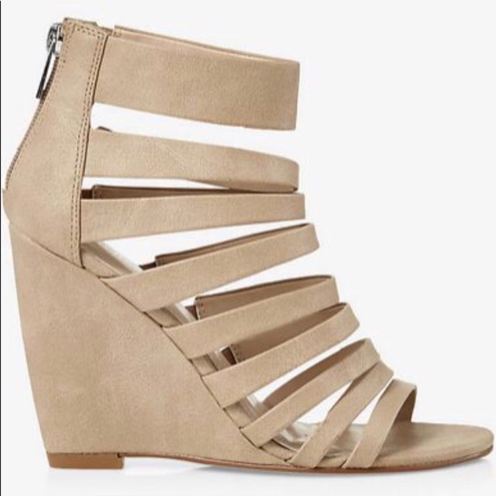 Express Strappy Wedge size 7